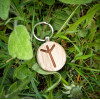 БРЕЛОК ДЕРЕВ'ЯНИЙ РУНА АЛЬГІЗ РУЧНА РОБОТА (KEYRING WOODEN FLEECE ALGIZE HANDMADE)